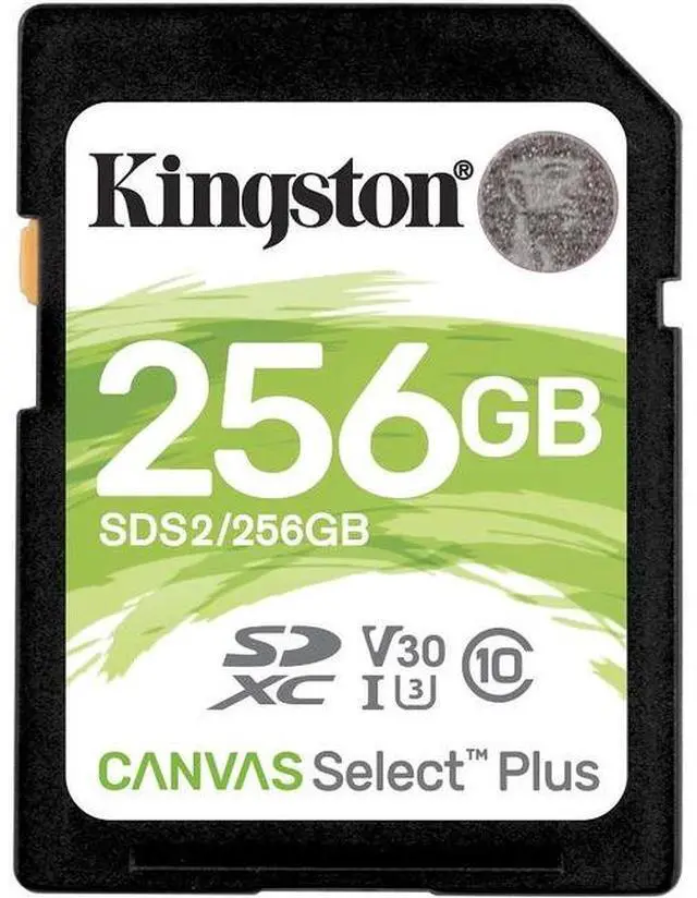 Alt view image 17 of 20 - Kingston Canvas Select Plus 256 GB Class 10/UHS-I U3 SDXC 1 Pack SDS2256GB