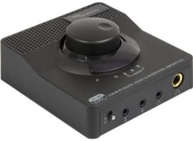 Alt view image 2 of 10 - SYBA Black SD-DAC63116 USB 2.0 DAC 24bit 96KHz Plus Stereo Headphone Amplifier