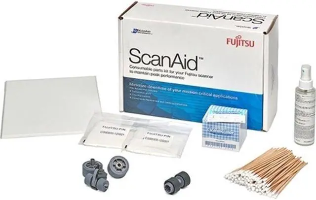 Main image of Fujitsu ScanAid Cleaning and Consumable Kit Fi-7600 Fi-7700