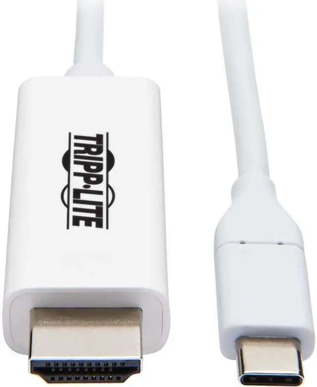 Alt view image 2 of 7 - Tripp Lite USB C to HDMI Adapter Cable USB 3.1 Gen 1 4K M/M USB-C White 3ft