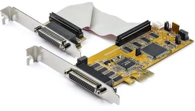 Main image of StarTech.com PEX8S1050LP 8-Port PCI Express Serial Card - 16C1050 UART RS232 - PCIE Low Profile Bracket - DB9 Serial Card (PEX8S1050LP)