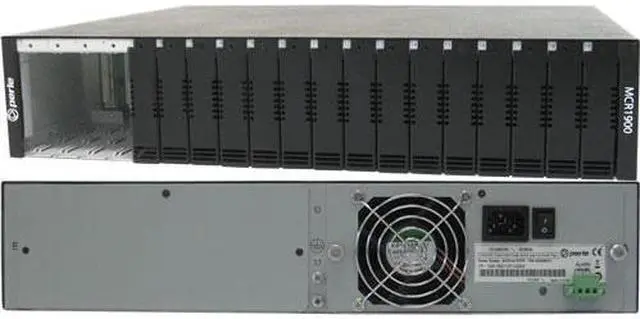 Alt view image 4 of 5 - perle 05059944 19 Slot Media Converter Chassis