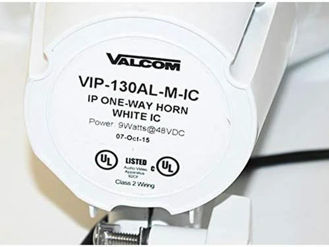 Alt view image 4 of 4 - Valcom VIP-130AL-M-IC IP Horn, Marine (White), Part No# VIP-130AL-M-IC