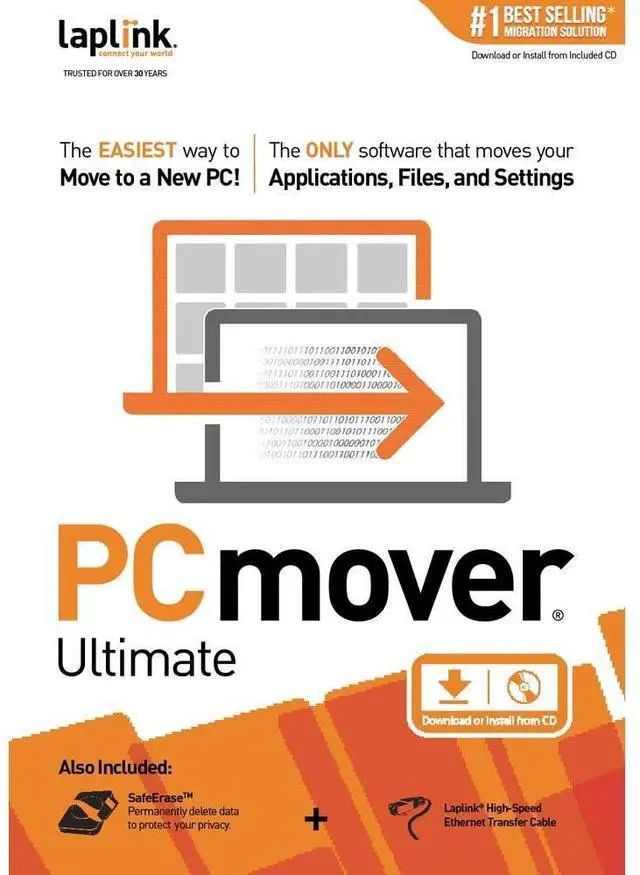 Main image of Laplink PCmover v.11.0 Ultimate With Ethernet Cable - 1 User