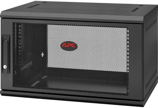 Alt view image 2 of 4 - APC by Schneider Electric NetShelter WX 6U Single Hinged Wall-mount Enclosure