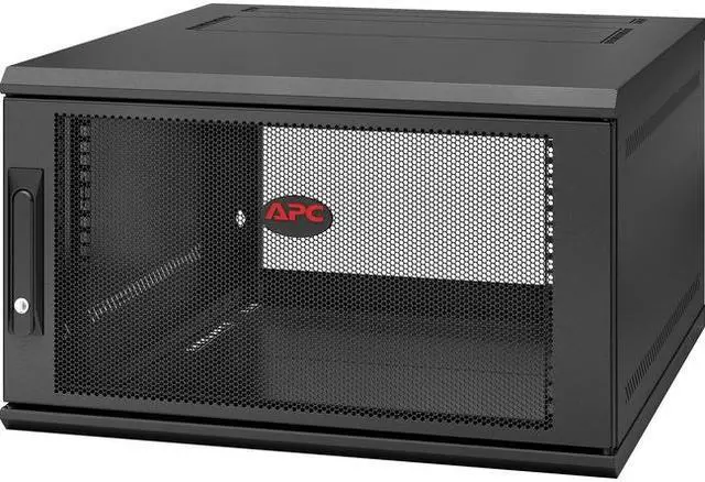 Alt view image 2 of 6 - Apc By Schneider Electric Netshelter Wx 6U Single Hinged Wall-Mount Enclosure 600Mm Deep