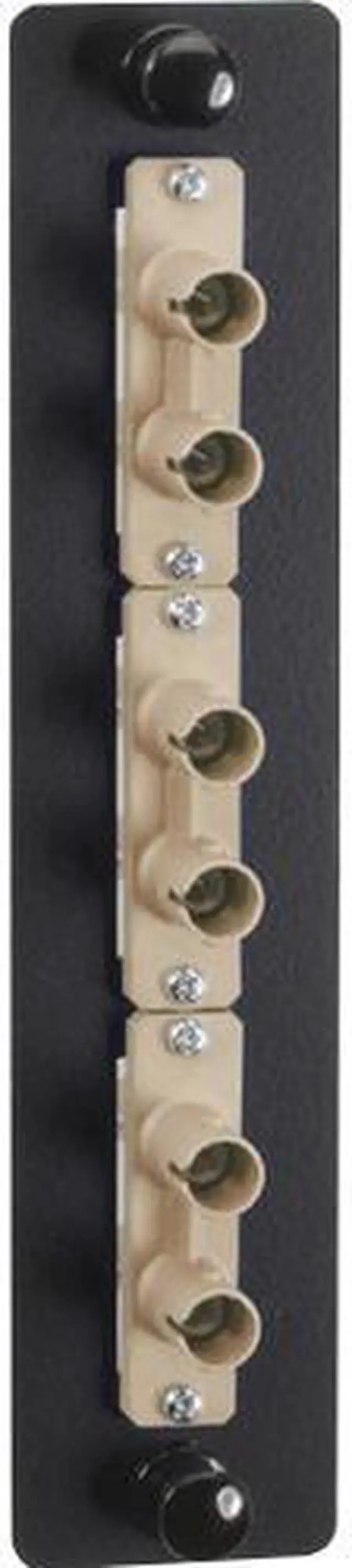 Main image of Black Box Black Box Fiber Adapter Panel Low Density 3 ST Duplex Ceramic Beige