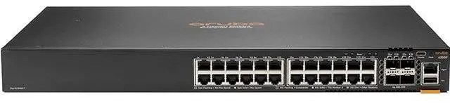 Alt view image 2 of 2 - Aruba 6300F 24-port 1GbE and 4-port SFP56 Switch JL668AABA