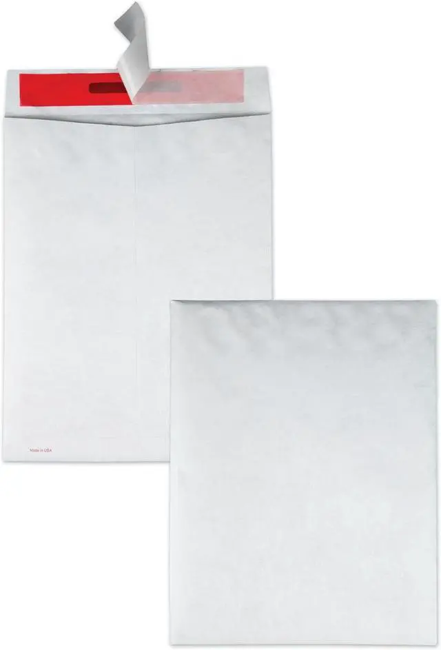 Alt view image 6 of 13 - Quality Park Advantage Flap Stik Tyvek Mailer 10 x 13 White 100/Box R2420