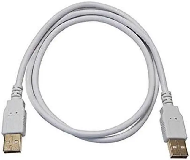 Alt view image 4 of 8 - Monoprice USB 2.0 Cable - 3 Feet - White | USB Type-A Male to USB Type-A Male, 28/24AWG, Gold Plated, 480 Mbps