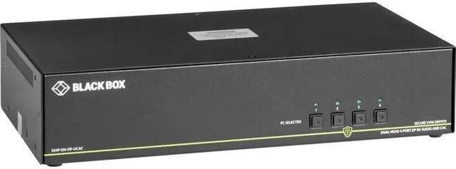 Alt view image 2 of 8 - Black Box KVM Switchbox with CAC SS4PDHDPUCAC