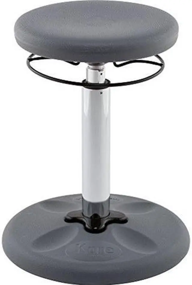Alt view image 2 of 9 - Kore Adjustable Height Wobble Chair, Active Sitting for Children, Kids, Teens: Better Than a Balance Ball, Flexible Classroom Seating, Adjusts from 16.5 to 24", Dark Grey
