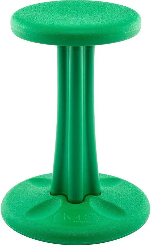 Main image of Kore Pre-teen Wobble Chair - Age 10-11 , Grade 5-6, Green (18in) Flexible Seating Stool for Classroom, Home & School, ADD/ADHD - Made in USA