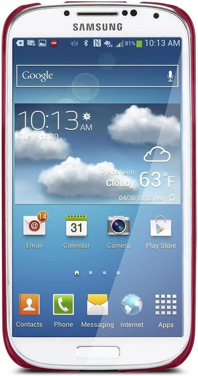 Alt view image 6 of 11 - Targus Fuchsia Slim Wave Case for Samsung Galaxy S4 (Pink) TFD03501US