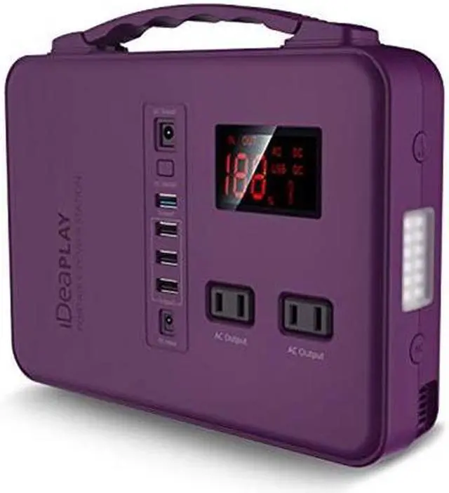 Main image of IDEA ELECTRONICS iDeaPLAY BP200 Portable Power Station Purple