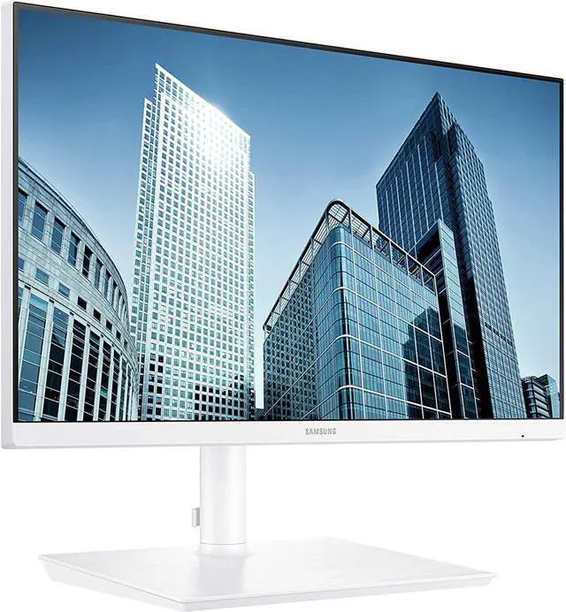 Alt view image 3 of 8 - Samsung S24H851QFN 24" (23.8" viewable) 2560 x 1440 60 Hz WQHD 16:9 5 ms PLS Monitor - White, with USB-C, HDMI, DisplayPort