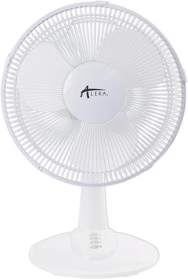 Main image of Alera 12" 3-Speed Oscillating Desk Fan Plastic White FAN122W