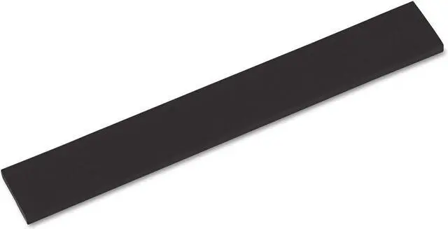 Alt view image 2 of 8 - Innovera Natural Rubber Keyboard Wrist Rest Black 52458