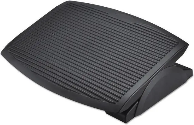 Alt view image 7 of 13 - Alera Ergo Tilt Footrest 13 3/4w x 17 3/4d x 3 3/8 to 5 1/8h Black FS312