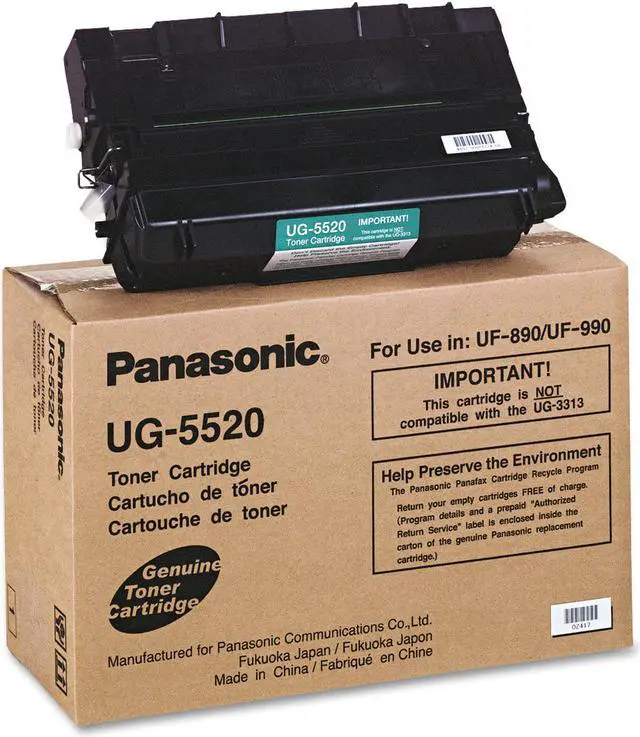 Alt view image 2 of 3 - panasonic ug5520 toner/developer/drum cartridge for panasonic fax machine uf890, 990