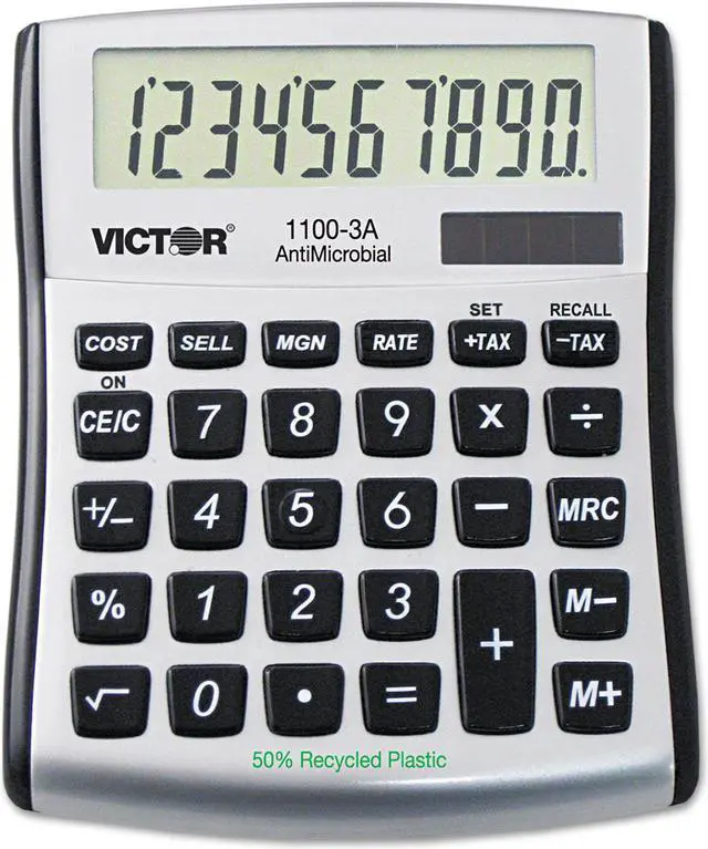 Alt view image 2 of 14 - VICTOR VCT1100-3A Victor 1100-3A 8 Digit - Mini Desktop-Anti-Micro