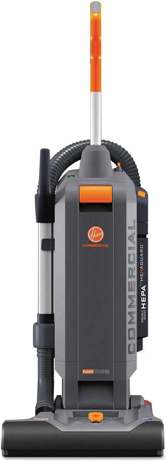 Alt view image 4 of 4 - HushTone Vacuum Cleaner with Intellibelt 15" Cleaning Path Gray/Orange CH54115