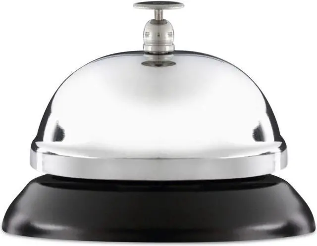 Alt view image 2 of 7 - Innovera 10000 Call Bell, 3-3/8 Inch Diameter, Brushed Nickel