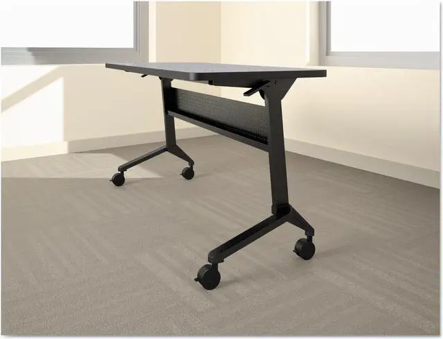 Alt view image 6 of 7 - Flip-N-Go Table Base, 46 7/8w X 21 1/4d X 27 7/8h, Black