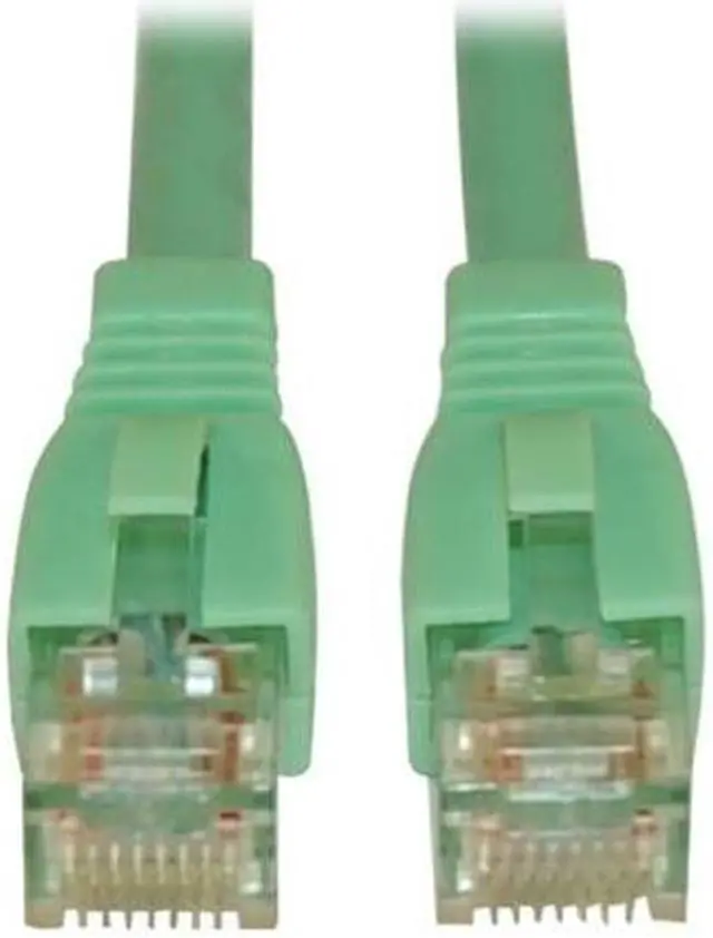 Alt view image 5 of 13 - TRIPP LITE N261-003-AQ 3 ft. Cat 6A Aqua Augmented Cat6 (Cat6a) Snagless 10G Certified Patch Cable, (RJ45 M/M) - Aqua