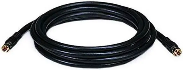 Alt view image 6 of 10 - Monoprice 10 ft. RG-6 Coaxial Cable, Black; For Use With Video Equipment 6313