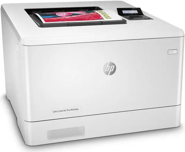 Alt view image 3 of 3 - HP M454DN 28 PPM 600 DPI Duplex Color LaserJet Pro Printer