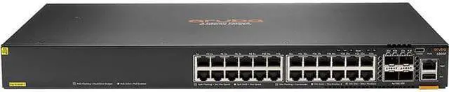 Main image of Aruba 6300F 24-port 1GbE Class 4 PoE and 4-port SFP56 Switch JL666AABA