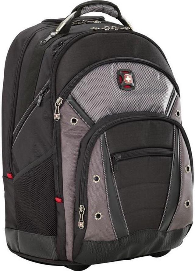 Main image of wenger luggage synergy wheeled 16" backpack laptop bag, black/grey, one size