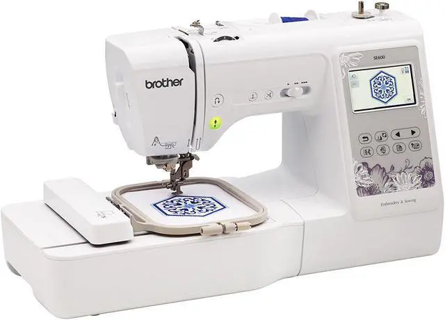 Alt view image 3 of 7 - Brother SE600 Computerized Combo Sewing & Embroidery Machine