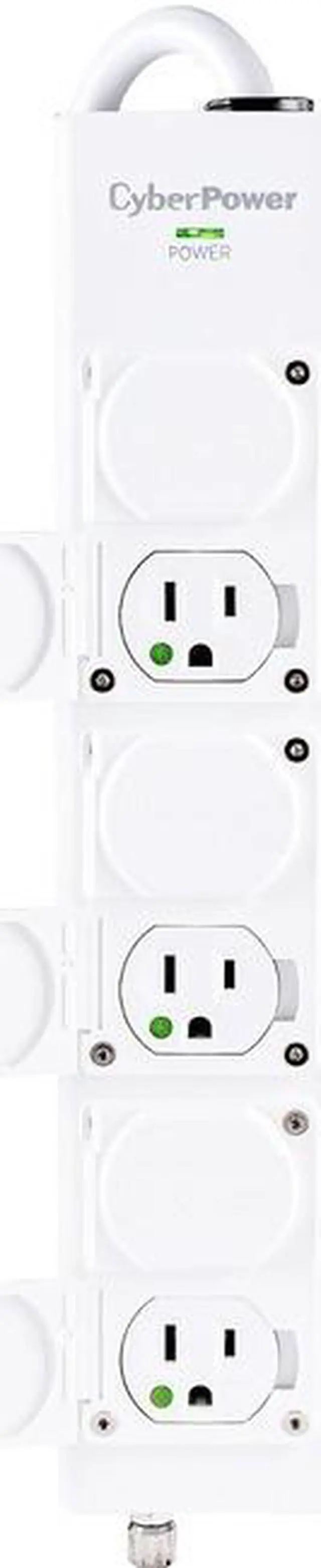 Alt view image 8 of 9 - CyberPower MPV615P Power Strips 6 Outlet Power Strip