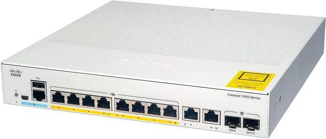 Alt view image 4 of 4 - Cisco Catalyst C1000-8T Ethernet Switch, 8 Ports - Manageable - 2 Layer Supported
