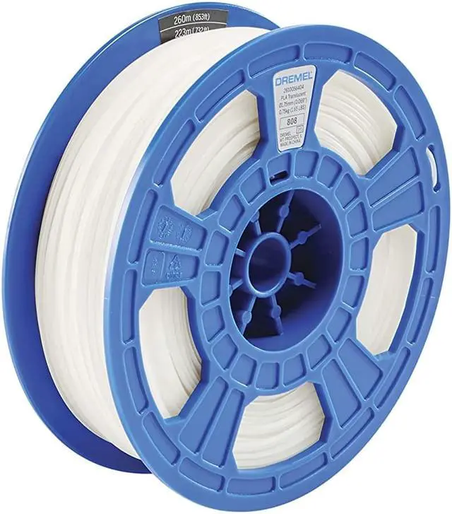 Main image of Dremel PLATRA01 3D Printer 1.75mm 1lb PLA Filament - Translucent