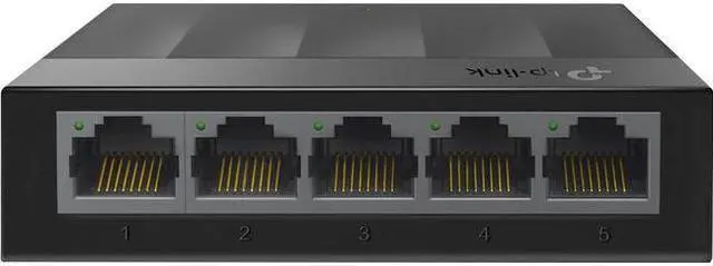 Alt view image 18 of 20 - TP-Link Litewave 5 Port Gigabit Ethernet Switch | Desktop Ethernet Splitter | Plastic Case | Unshielded Network Switch | Plug & Play | Fanless Quiet | Unmanaged (LS1005G)