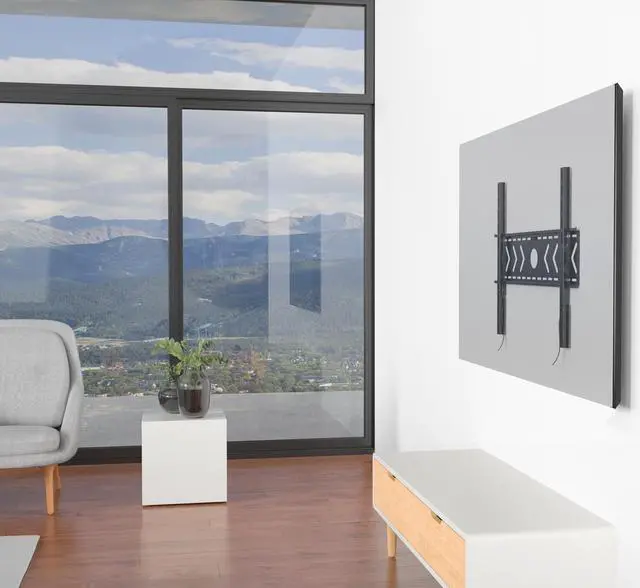 Alt view image 3 of 4 - Fixed Heavy Duty Low Profile Flat Panel Wall Mount, Max Panel Weight 100kg Designed for Most of 50-100 inch LED, LCD, OLED Flat Panel, Supports up to VESA 800x600mm BIGASSMOUNT100 Amer Mounts