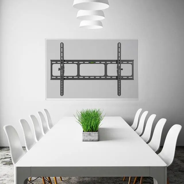 Alt view image 2 of 16 - Heavy Duty Low Profile Tilting Flat Panel Wall Mount, Max Panel Weight 60kg Designed for Most of 40-100 inch LED, LCD, OLED Flat Panels, Supports up to VESA 800x500mm BIGASSMOUNT60T Amer Mounts