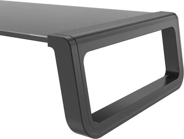 Alt view image 4 of 12 - Amer Mounts Monitor Riser Shelf with Keyboard Storage Space (Black) Weight Support 11lbs | AMRSR100TB