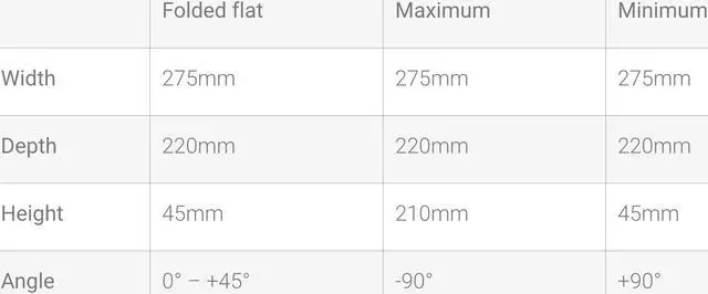 Alt view image 7 of 7 - Amer Mounts Simplicity Folding Laptop/Tablet Stand (Bright Aluminum) Designed for laptop and tablets screens 10 to 15.6 - AMRNS03