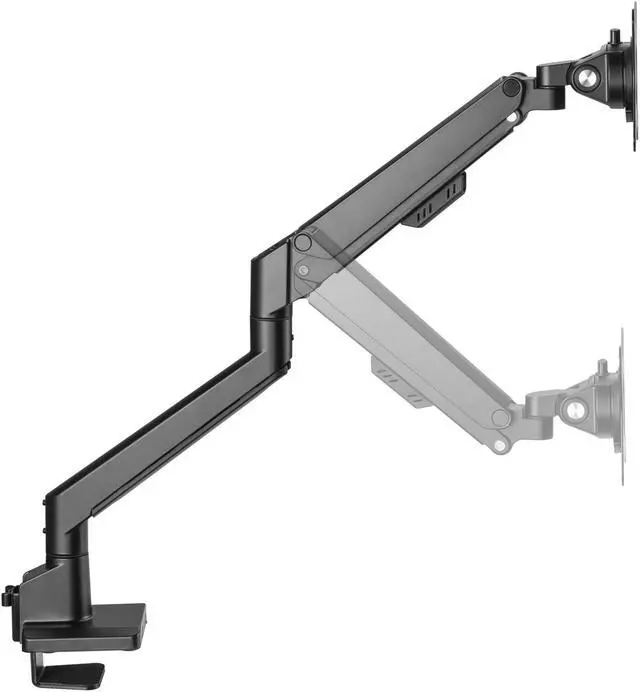 Alt view image 5 of 8 - Amer Mounts Hydralift Arm Mechanism (Black) - Single Arm Counterbalanced Articulating Monitor Mount - Clamp and Grommet Included - 9kg per display - 10YR Warranty -HYDRA1GB