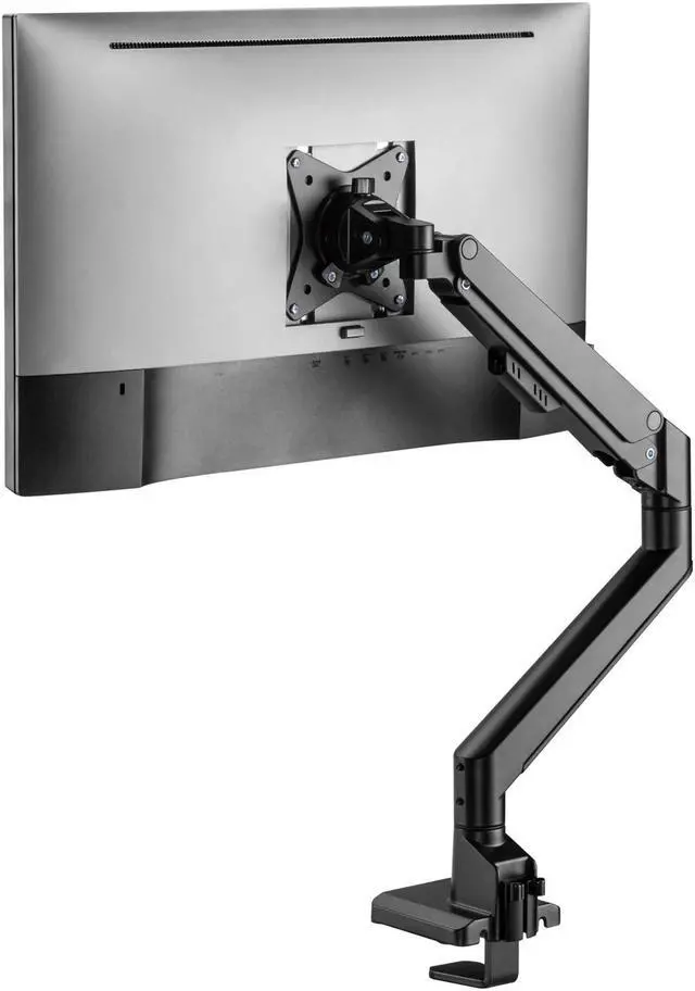 Alt view image 6 of 8 - Amer Mounts Hydralift Arm Mechanism (Black) - Single Arm Counterbalanced Articulating Monitor Mount - Clamp and Grommet Included - 9kg per display - 10YR Warranty -HYDRA1GB