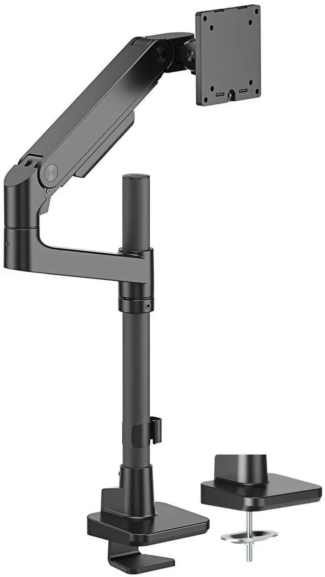 Main image of Amer Mounts HYDRA Elite Single Monitor Arm Designed for 49" Display Max 20kg - Clamp and Grommet Base Installation Included - 10 Year Warranty - HYDRA1HDGB