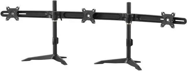 Alt view image 2 of 3 - Amer Mounts AMR3S30 | Triple 30” Monitor Mount Stand | Supports 17” - 30" Monitors