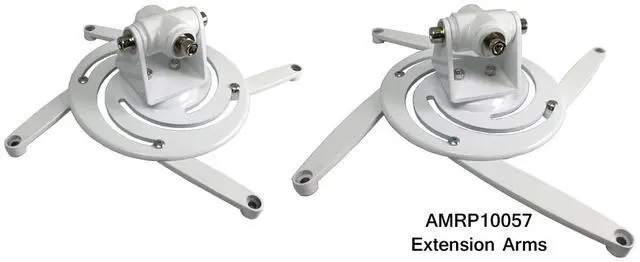 Alt view image 3 of 3 - Amer Mounts AMRP10057S | Universal Projector Mount Extension Arms in Silver | Supports up to 15.7" Arms