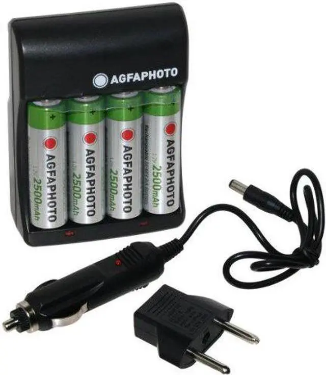 Main image of AGFA New! Agfa Photo Extreme Rapid Value Charger with 2500 mAh  4AA Recharg...