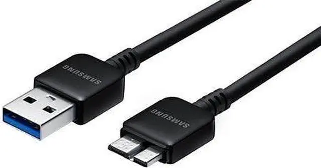 Main image of Samsung Galaxy Note 3 Micro USB 3.0 5FT Data Cable - Black Original OEM