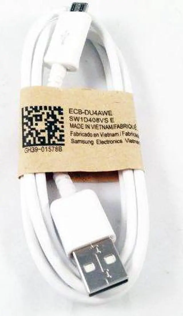 Main image of Samsung Original OEM 3 Foot White USB Data Cable